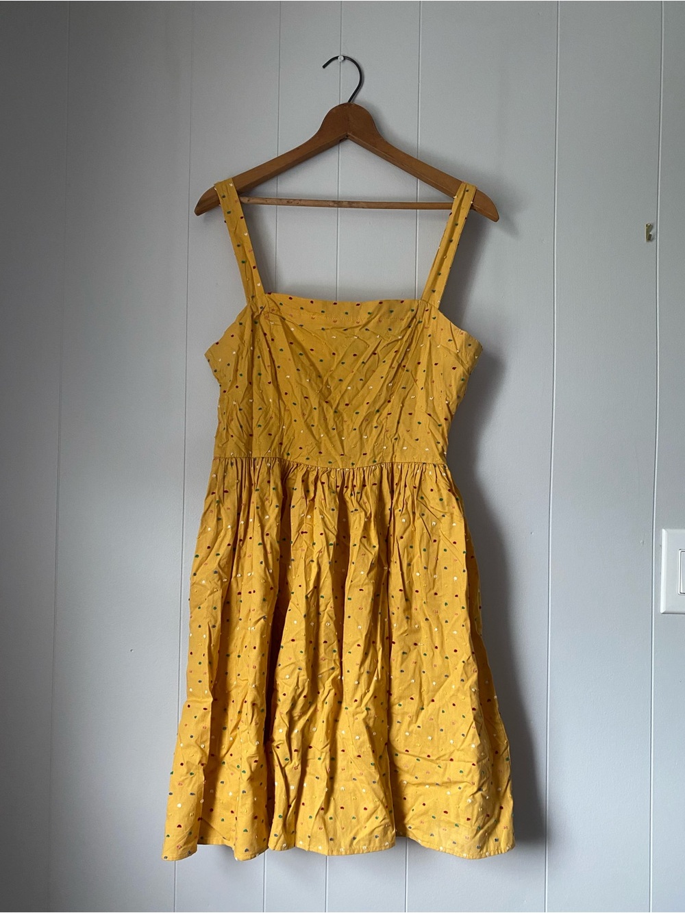 T.J.-Maxx Yellow Polka Dot Sundress with Straps